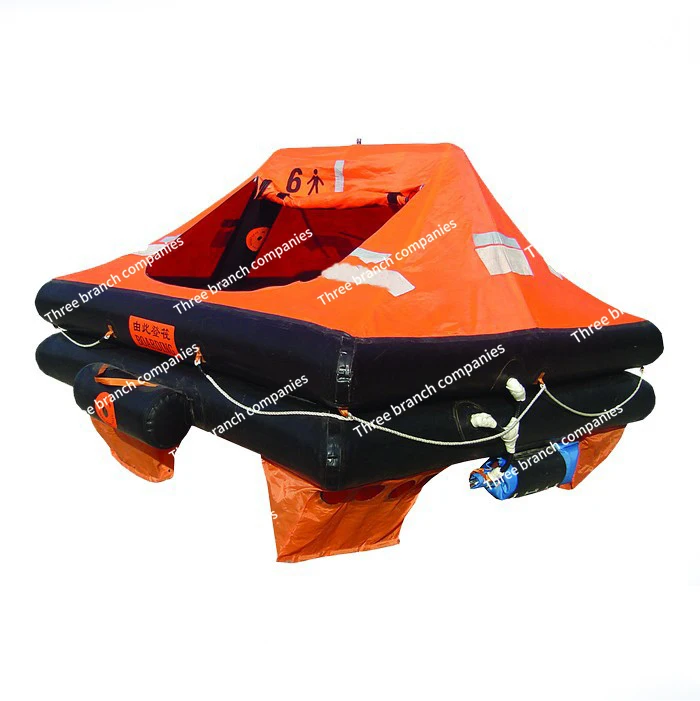 Rectangular Decagon Life Raft, Used  Rafts