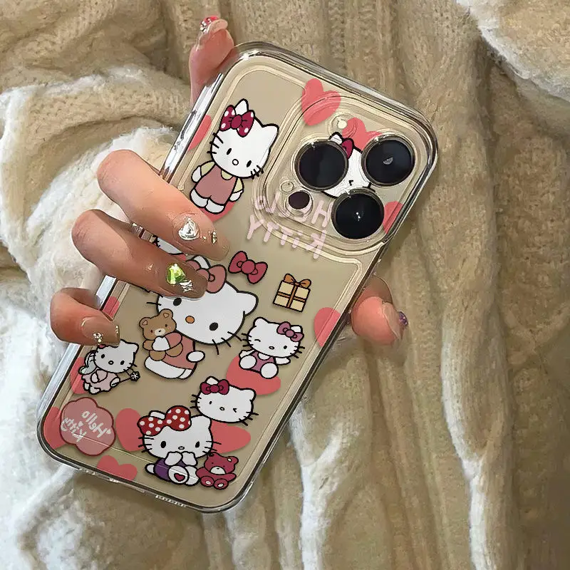 Original Hello Kitty Phone Case for Oppo Realme C63 C65 C67 C55 C53 C35 C33 C31 C30 C20 C21Y 12 11 10 9 9i 4G 5G Back Cover