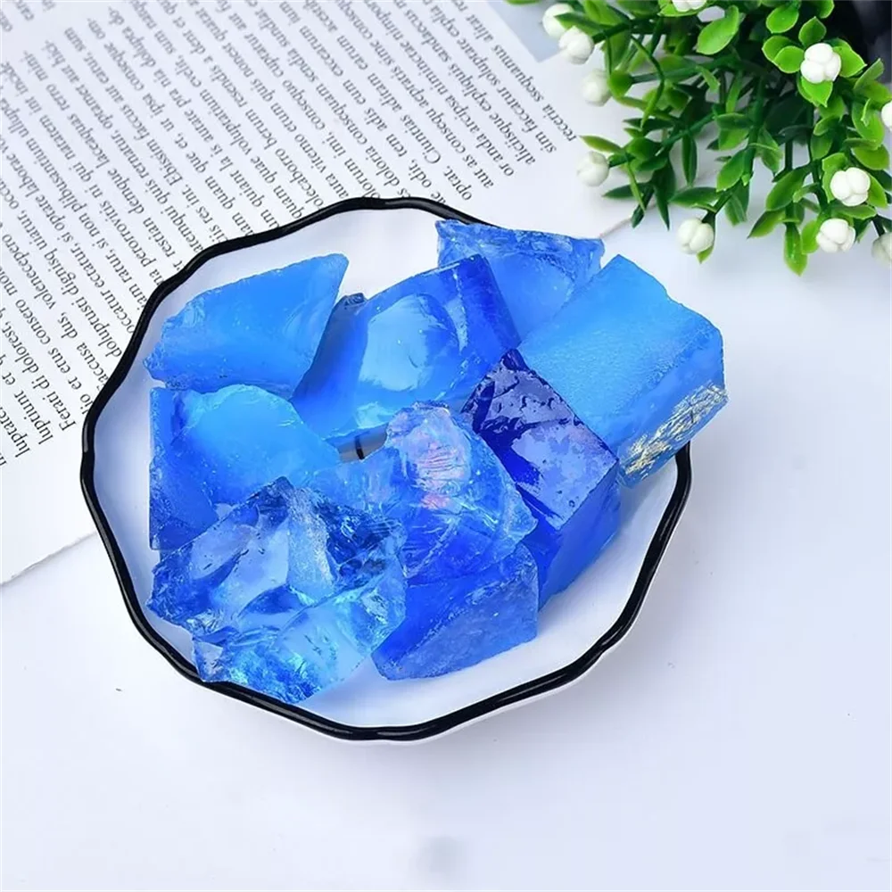 

Blue Opal Rough Stones Quartz Crystal Raw Mineral Reiki Healing Crystals Gem Specimens Collectible Home Decoration