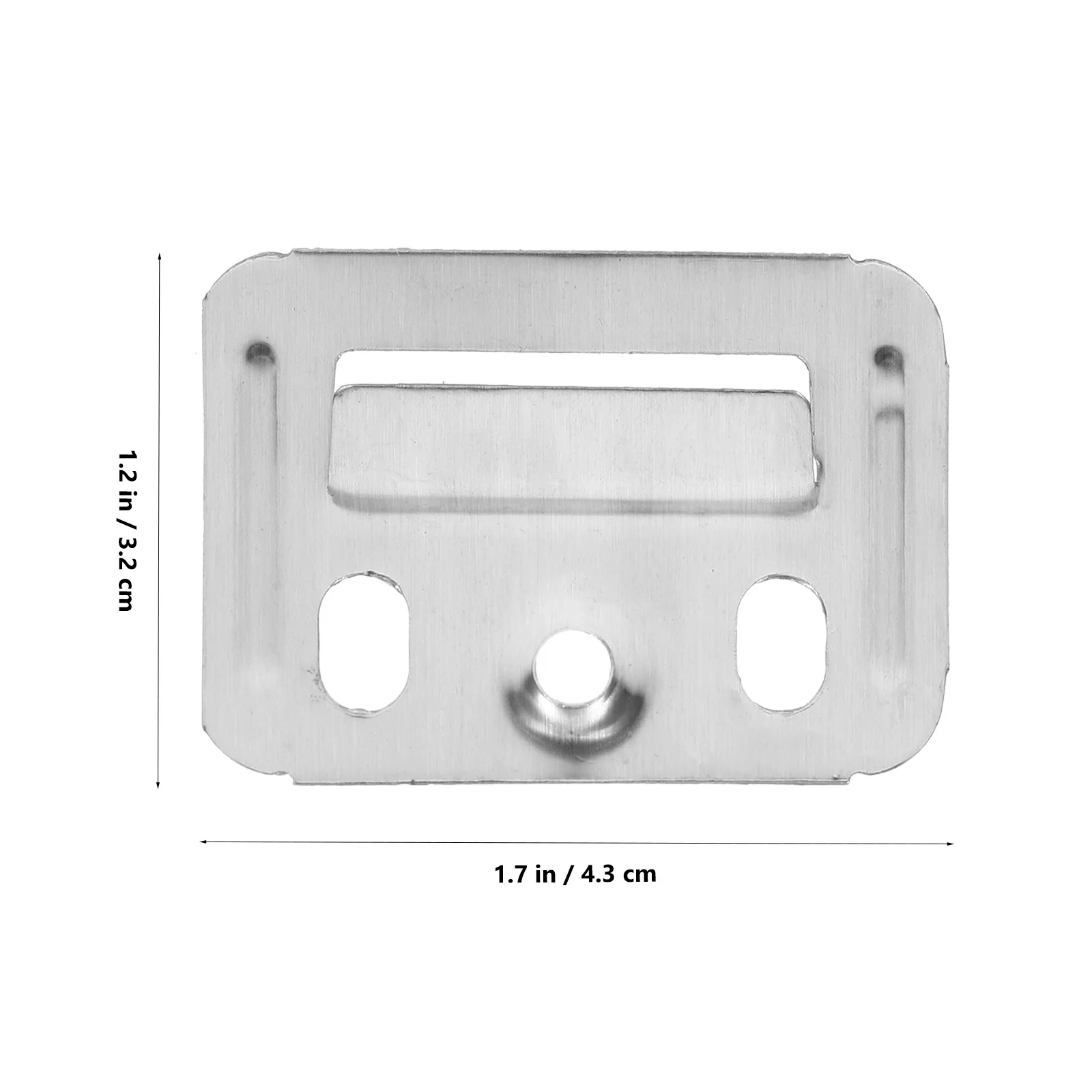 100 قطعة لوحة جدار فولاذي مقاوم للصدأ مشبك مشبك شديد التحمل لألواح الحائط المصنوعة من ألياف الخيزران وموصلات تثبيت الأثاث
