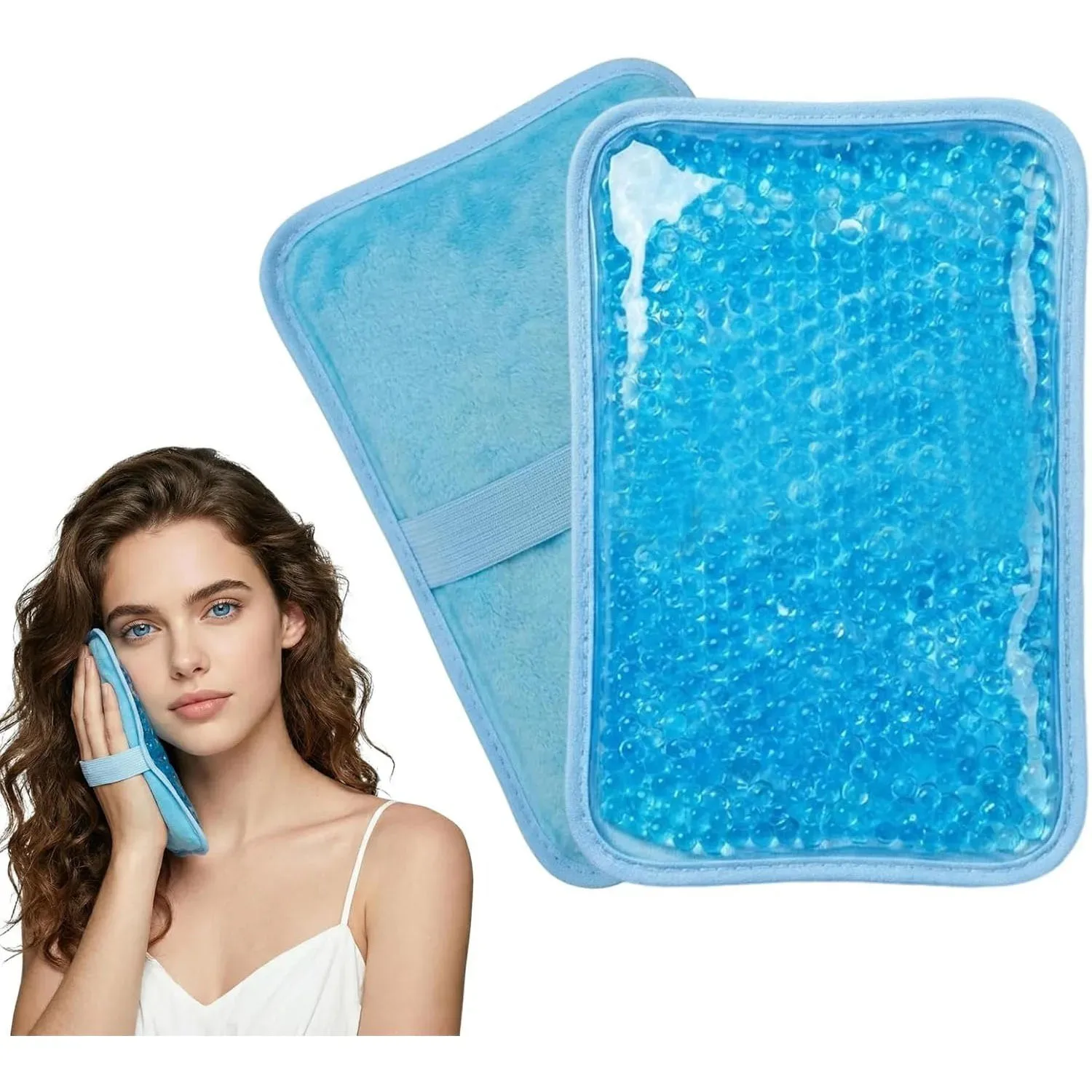 Hot & Cold Therapy Gel Packs Reusable lce Pack Pain Fever Relief Water Cool Heat ConvenientBag Cooling ce Bag for Knees Ankles