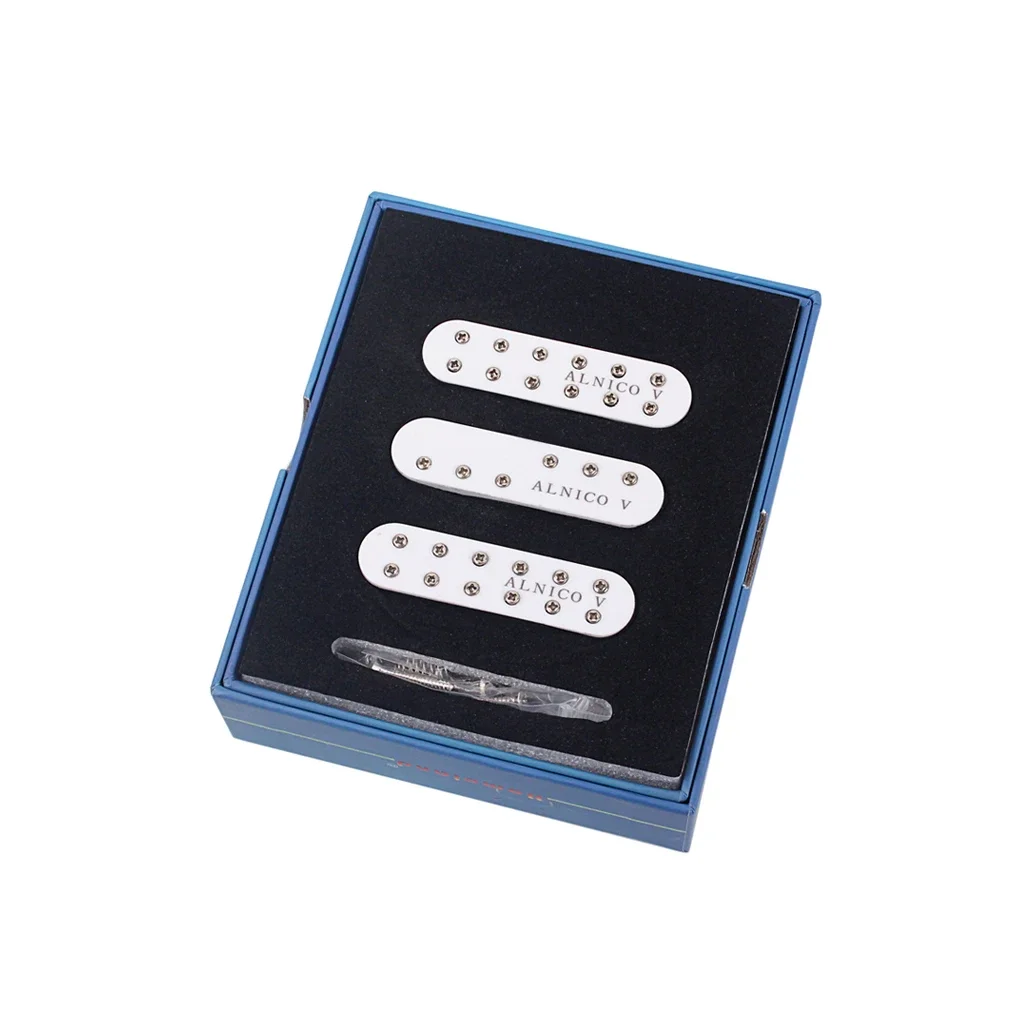 White neck middle bridge  Humbucker Guitar Pickup For Strat-Sized