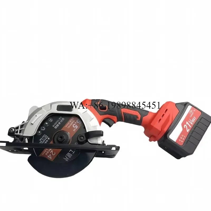 WMWMNU 21V Brushless Cordless Circular Saw 150mm Blade Lithium-Ion Battery DIY Cutting Tool 0-50 Bevel 55mm Depth for Wood
