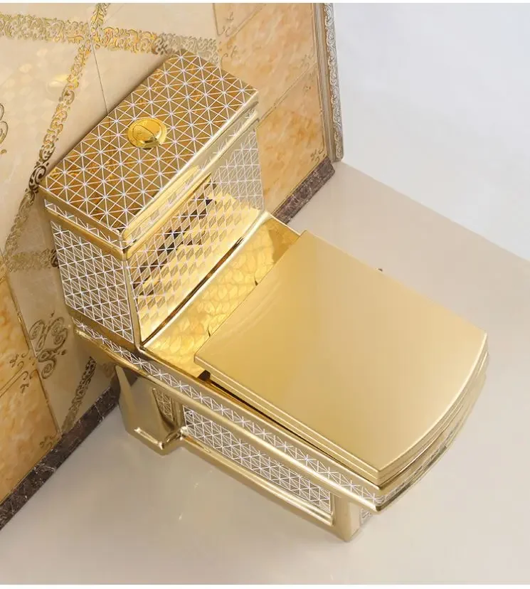 

Sanitary ware Electronic gold toilet Bathroom integrated flush toilet