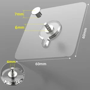 10/20 PCS接着型壁に取り付けられたフックポスターフォトフレームクロックハンガーパンチフリーネジフックキッチンバスルームオーガナイザーホルダー ぶら下がっている写真のための10の最高の販売フック-3