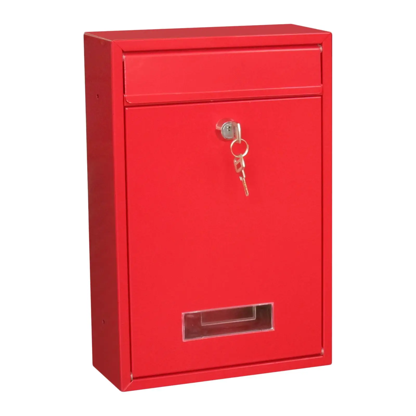 Anti-rust Mailbox Wall Mount Post Case Lockable Mail Box Home Office Gate