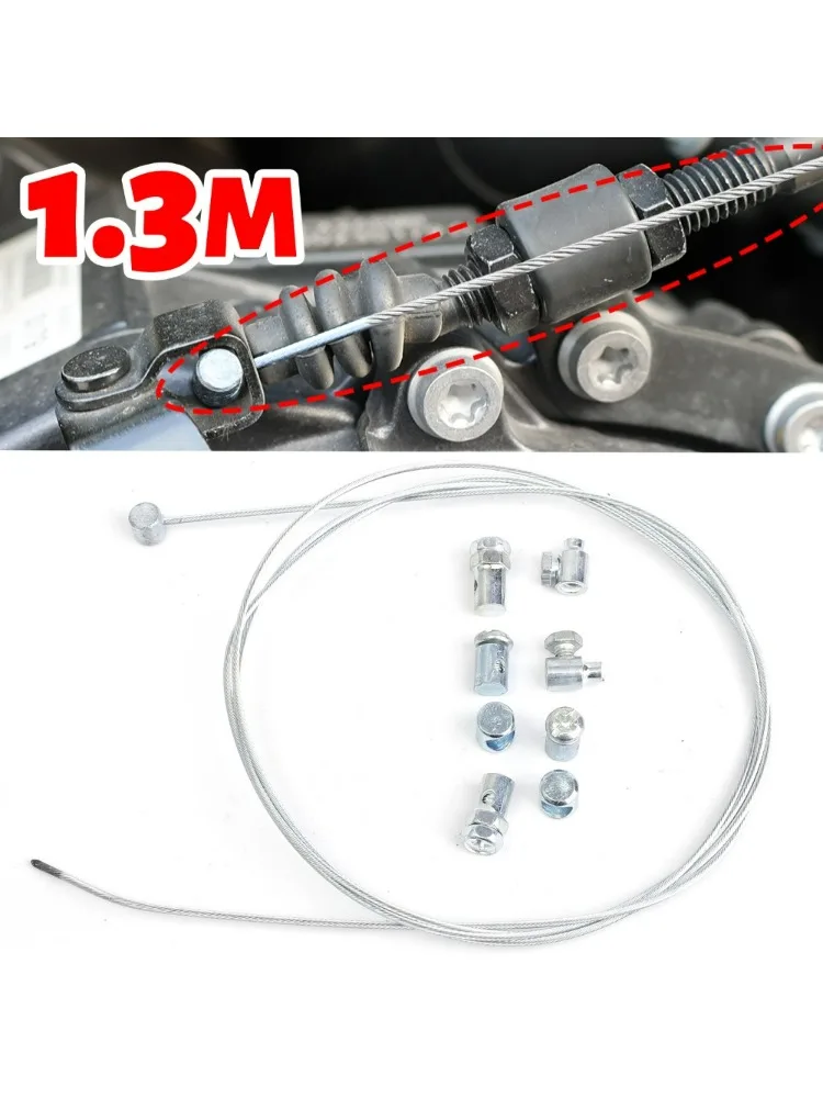 AliExpress Universal Motorcycle Emergency Brake Clutch Throttle Cable Repair Kit 1.3m Stainless Steel Silver All-in-One Fix for Bike Repair