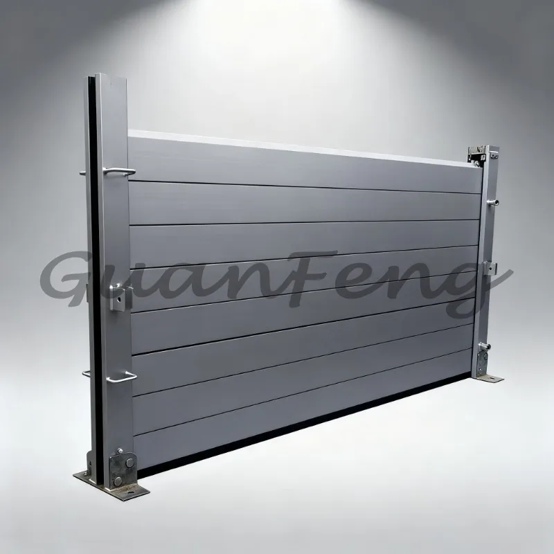 8 Feet Water‑Activated Flood Barrier, Aluminum Doorman Flood Barrier for Doorway Home Garage Water Flood Prevention Protection