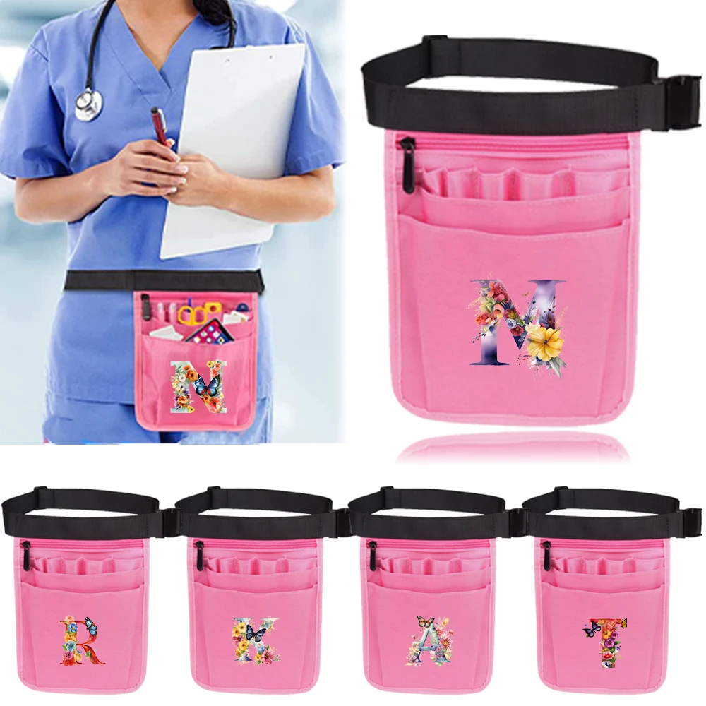 Nurse Waist Pocket Butterfly Letter Series Simple Durable Medical Supplies Storage Pack Tool Accessories Storage Bag Nurse Bags