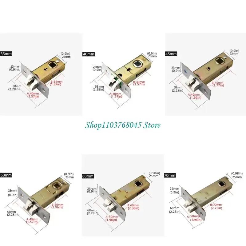 R53F Acessório travas metal resistente multiuso para várias espessuras portas
