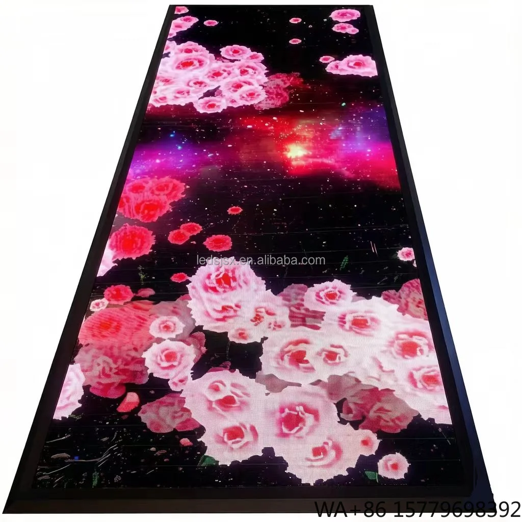 Slim GOB Foldable LED Magic Carpet Screen | Rolling up LED Display | Interactive Ground Mount LED TV