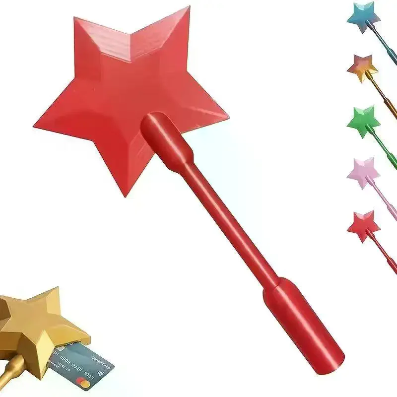 3D Printed Star Magic Wand Tap To Pay Credit Card Holder Portable Lightweight Star Wand Style Card Stand Credit Card Holder