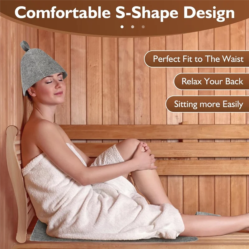 

Sauna Backrest Sauna Backrest Infrared S-Shaped Backrest Wooden Sauna Backrest Frame