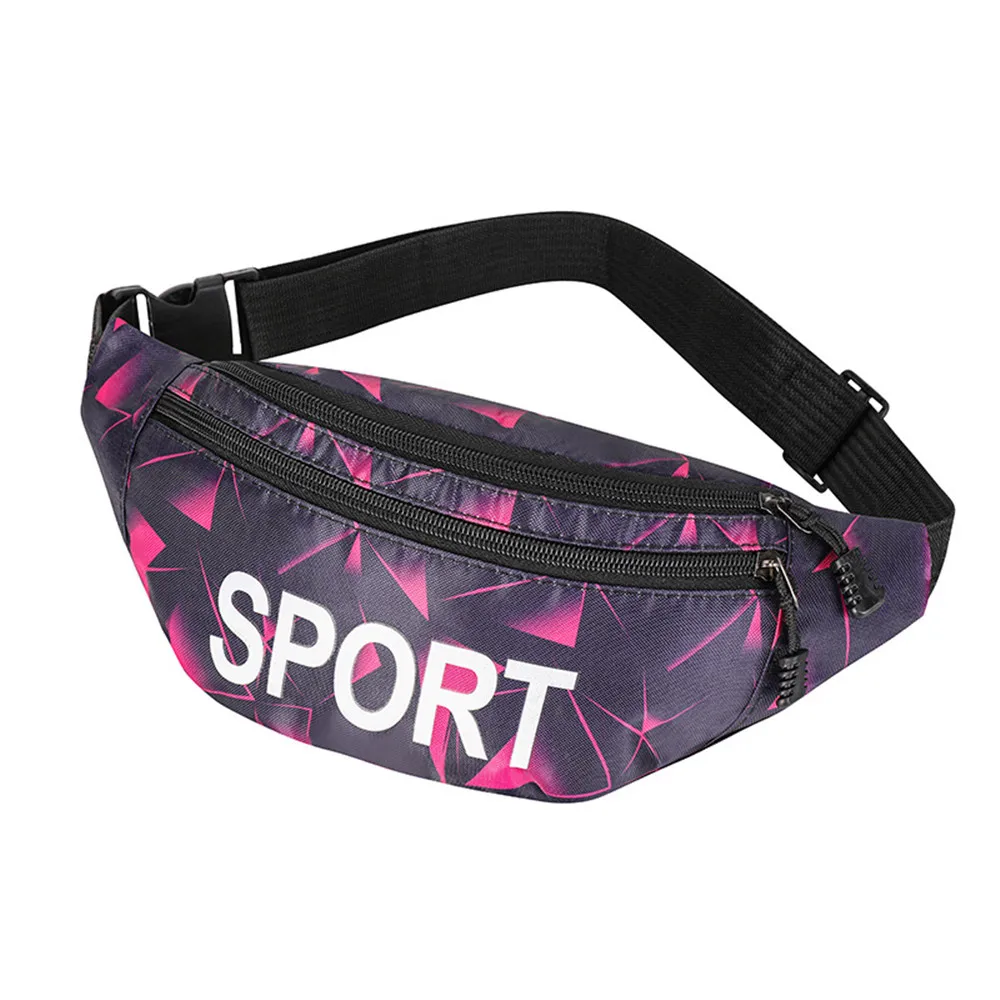 Printed Waist Bag Women Fanny Pack Girls Bum Bag Travel Waist Bags Female Belt Bag Outdoor Sports Mobile Phone Pouch Purse