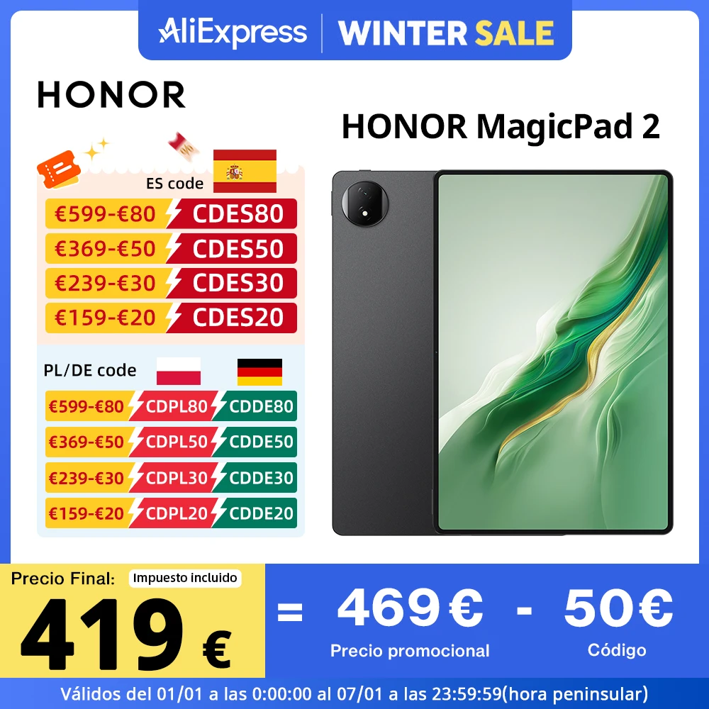 Global Version HONOR MagicPad 2 Tablet 12.3