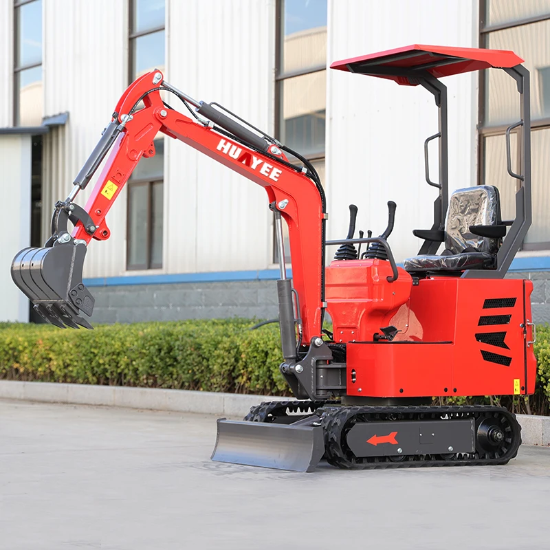 Customized HUAYEE 1 ton farm multi functional small crawler excavator high quality domestic small excavator manufacturer