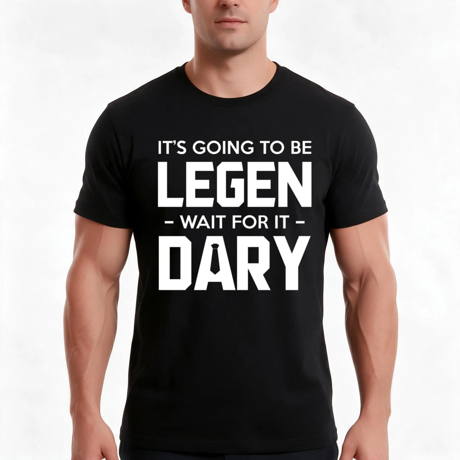 Legen... Wait for it... Dary T-Shirt, Summer Casual Cotton Tee, Oversized Streetwear Tops, Vintage Graphic Print, 100% Cotton