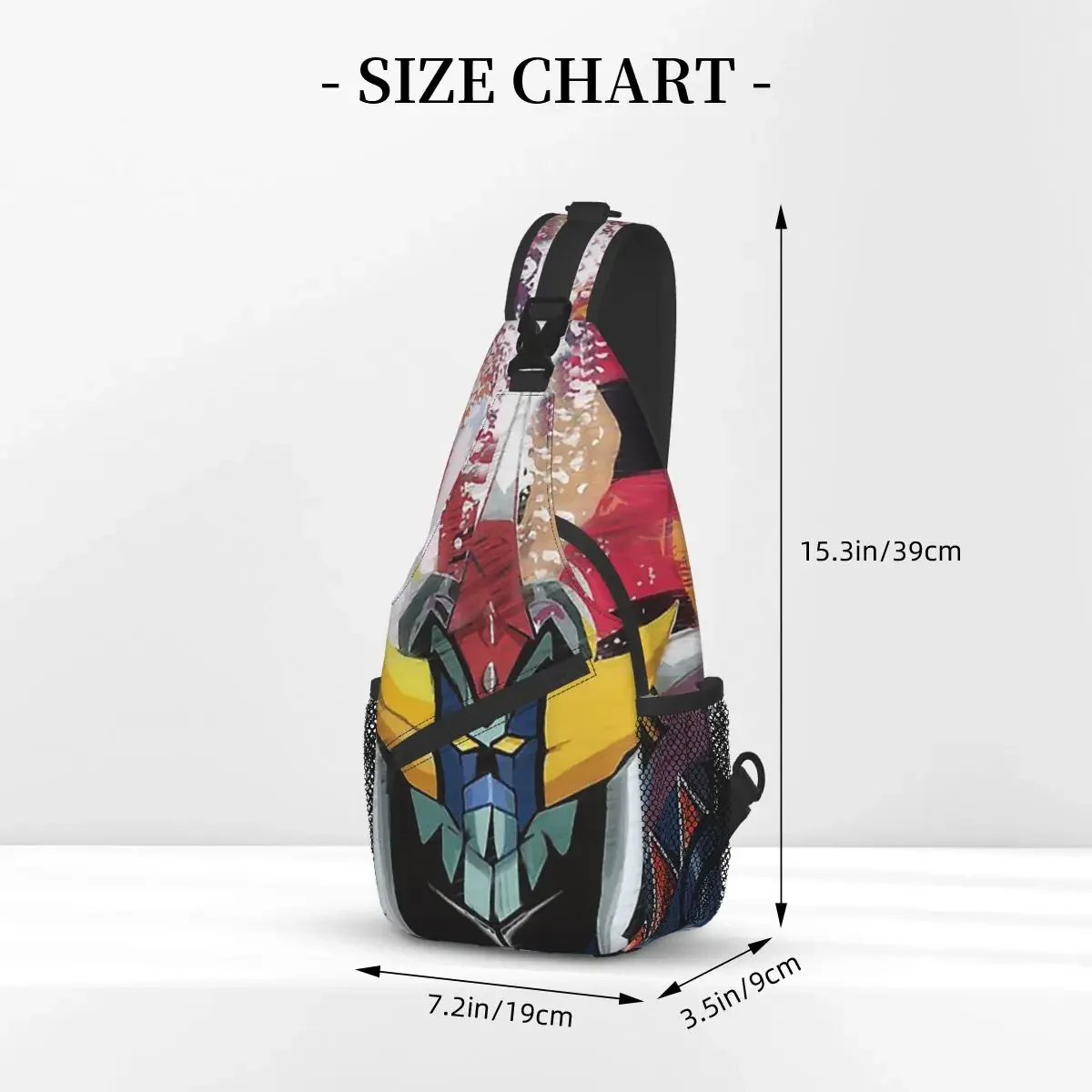 Handsome Crossbody Chest Bags UFO Robot Grendizer Pockets Travel Pack Messenger Sports Teens Shoulder Bag Unisex