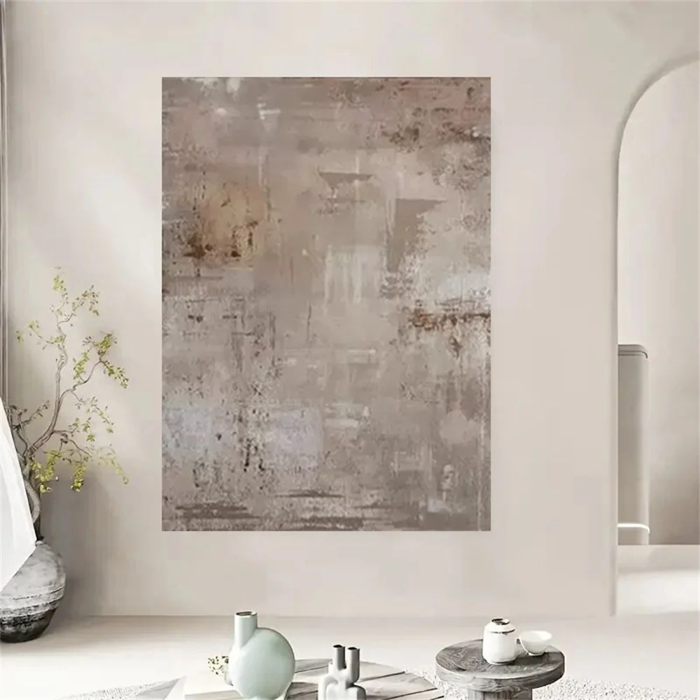 

Nordic Canvas Painting Retro Architectural Landscape Wall Art Hand-Painted Oil Painting For Living Room Home Decor Cuadros Mural