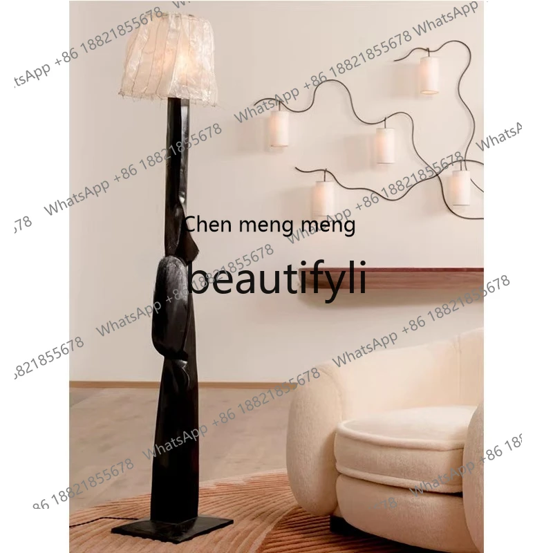 X New Minimalist Lighting Sculpture Bronze Cast Floor Lamp Standing Lamp