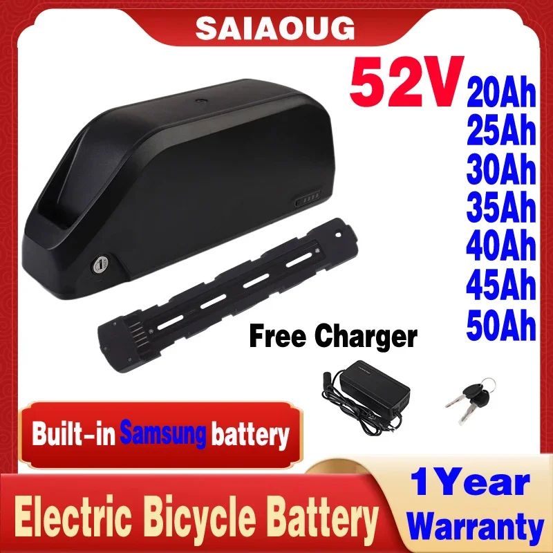 

60ah 2000W 3000W 52V Polly DP-9 Hailong Max Rechargeable Electric Bike 20ah 25ah 30ah 35ah 40ah 50ah Scooter Lithium Battery