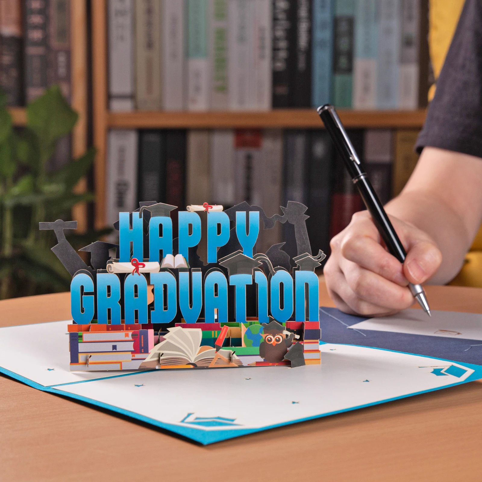Pop Up Congrats Card, Graduation Card, Congratulations Card, 3D Greeting Card for Business High School College University