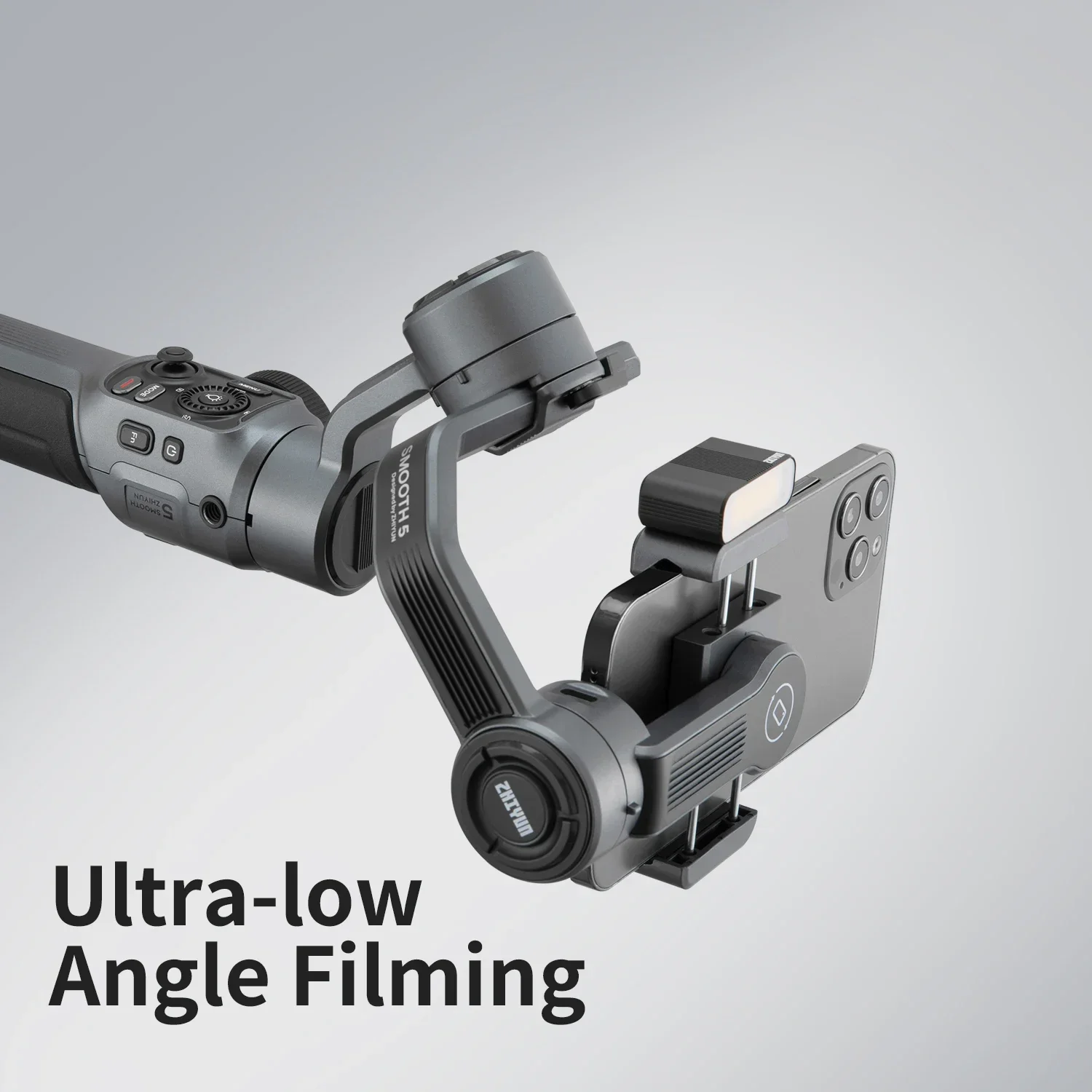 IN STOCK ZHIYUN  Handheld Stabilizer Smooth 5  ,3-Axis Smartphone Gimbals for iPhone 13 PRO with Fill Light