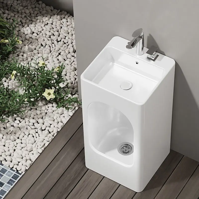 face washing column basin mop pool integrated multi-purpose bathroom hand washing foot dual-purpose floor mop pool