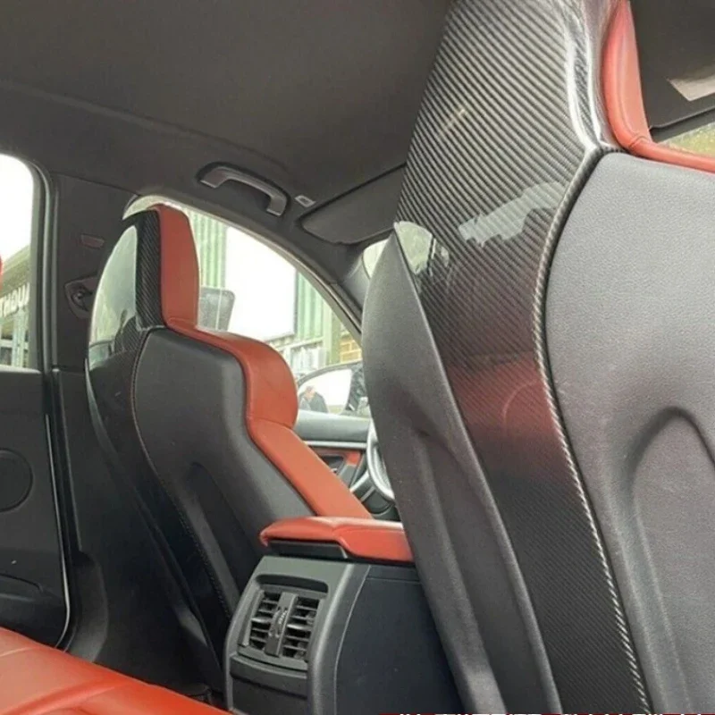 

For BMW M3 M4 M2C F80 F82 F83 Real Dry Carbon Fiber Interior Front Seat Rear Cover Decoration Modification Accessories