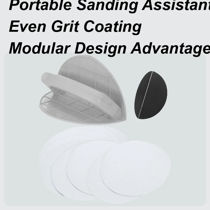 

Detail Sander Self-Adhesive Handheld Detail Sander Handheld Portable Gadget With Non-Slip Grip For Paint Metal Art Crafting Home