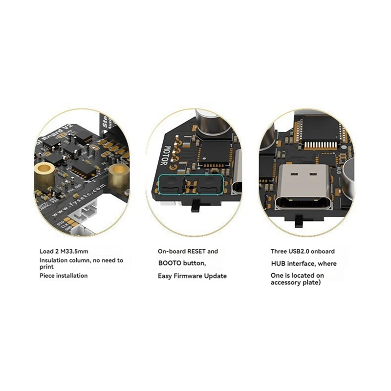 SB COMBO V2 Stealthburner CAN i tablica narzędziowa USB wbudowana TMC2209 z płytką pomocniczą dla Voron SB Hotend