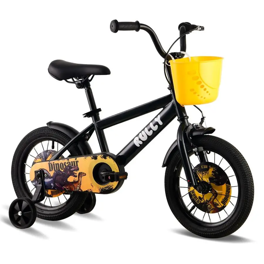 

Dinosaur Kids Bike for Ages 27 Years Old Boys, 12 14 16 Inch BMX Style Kids Bikes with Training Wheels, Children Bicycle for Kid