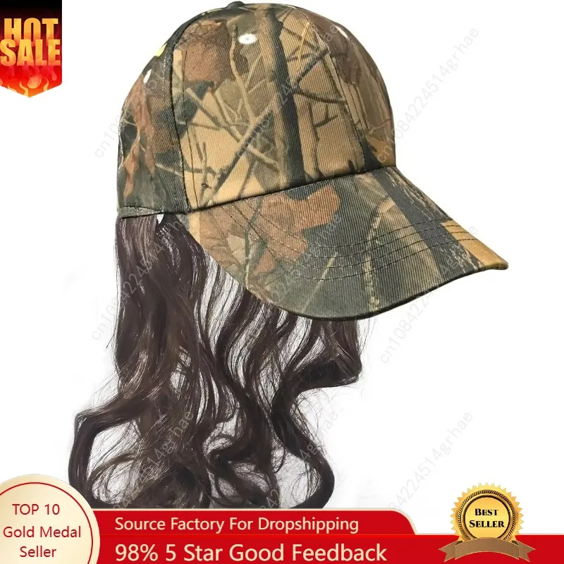 

Billy BobBilly Bob Camouflage Billy Ray Hat with Brown Mullet Hair! Bed Head, Don't Care! Now You Have The Perfect Hat to Cover