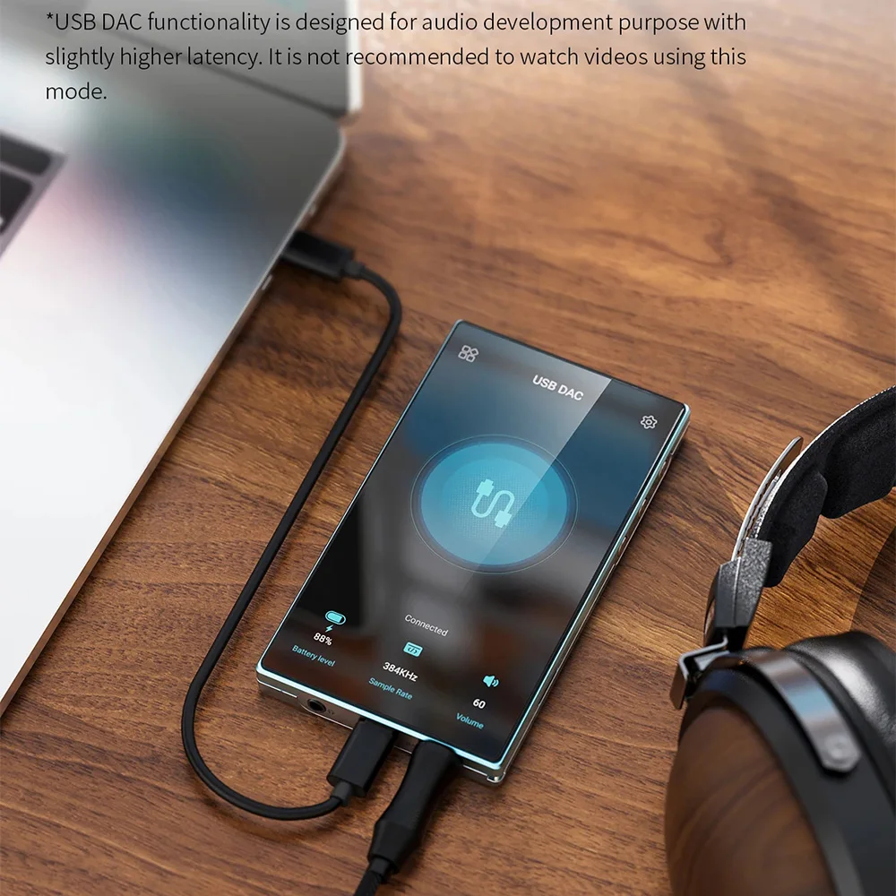 FiiO JM21 Reproductor de música de alta resolución MP3 Android 13 Reproductor de transmisión WiFi Bluetooth portátil Dual CS43198 USB DAC