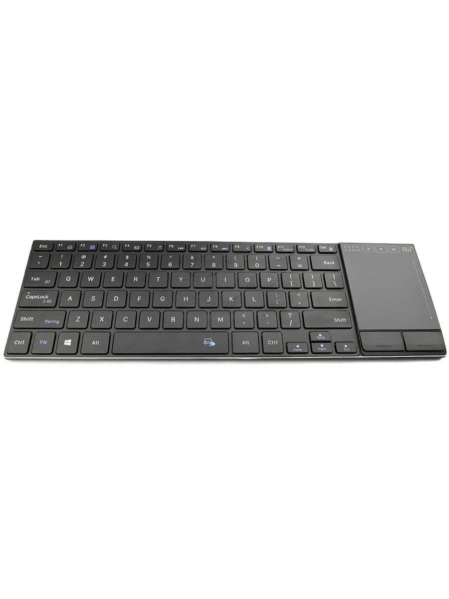 Rii Wireless K22S Klawiatura Bluetooth Mini klawiatura z możliwością ładowania z touchpadem Multi-Touch, kompatybilnym z komputerem PC, Mac, laptopem, Windows — zdjęcie produktu 7