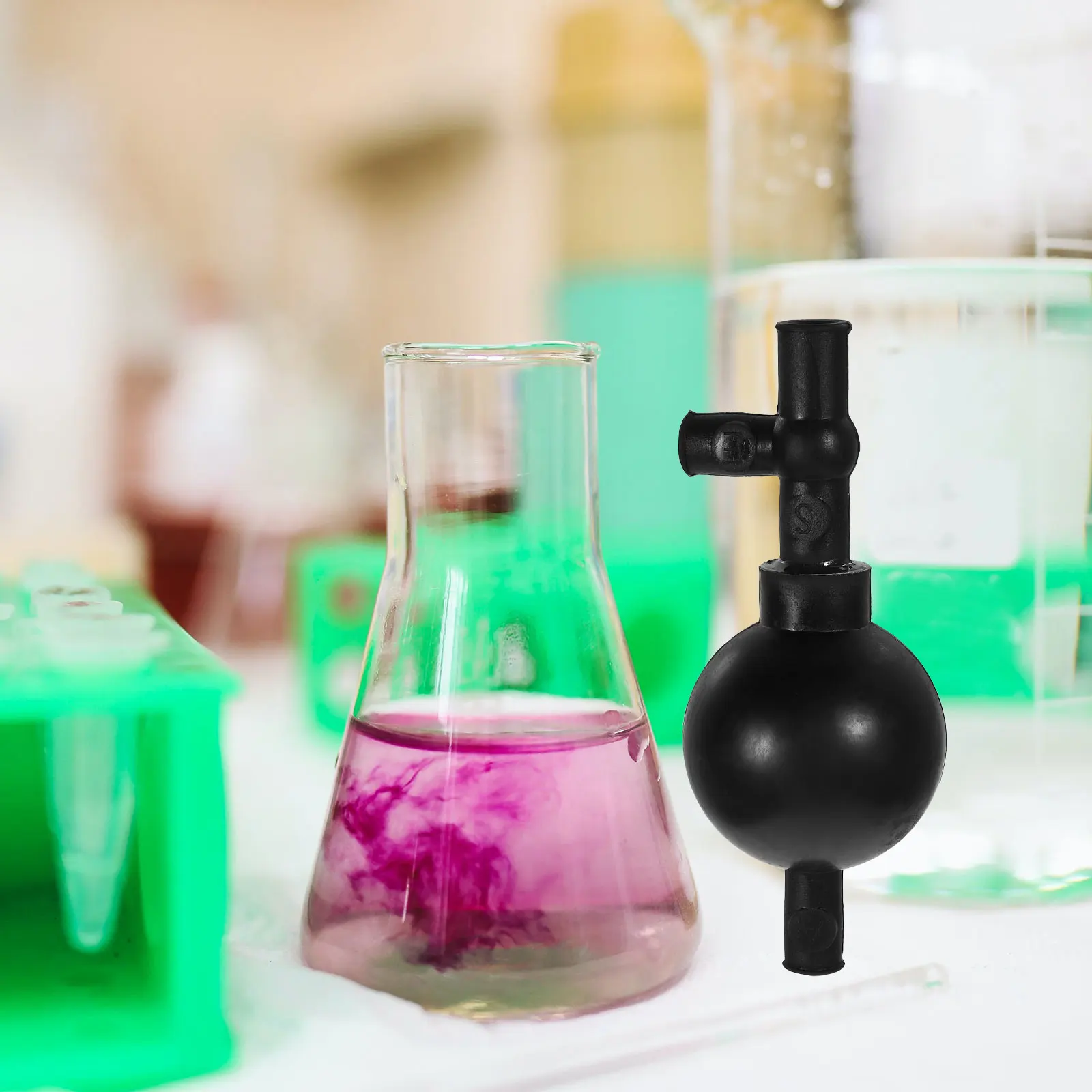 

Quantitative Suction Ball Equipment Three Way Bulb Syringe Laboratory Suction Device Pipette Filler Reliable Silicone