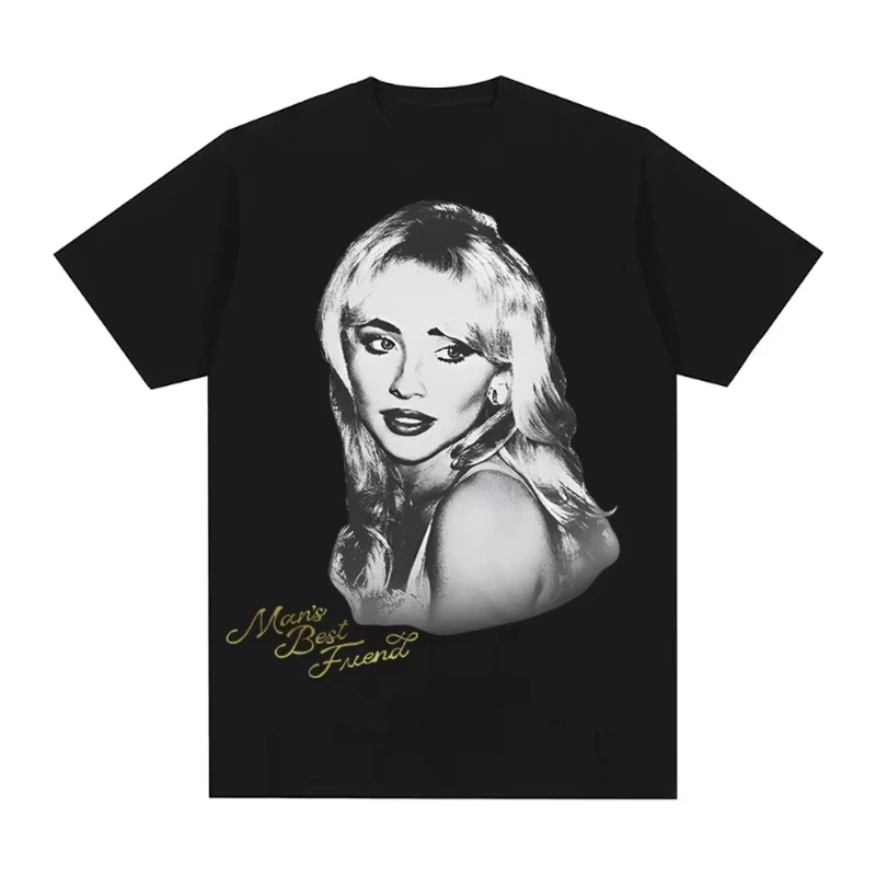 2026 Men's Best Friend Photo T-shirt Sabrina Carpenter Summer Casual Men's Printed Pattern T-shirt Street Daily Dressing