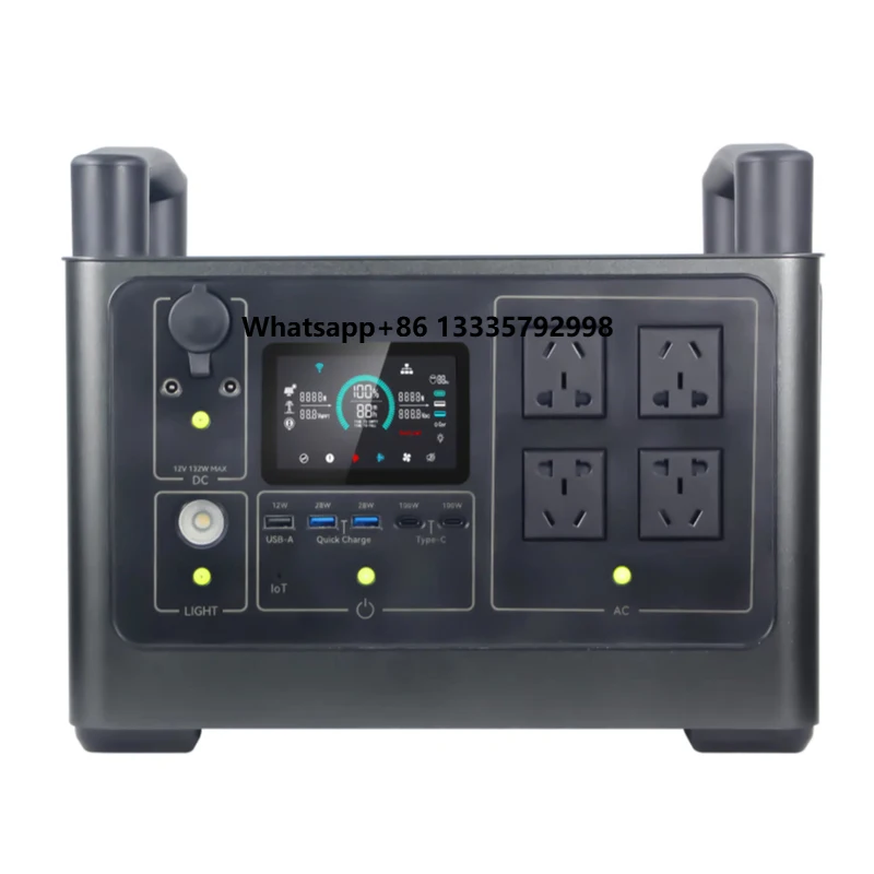 

High Quality Portable LiFePO4 Solar Panel Power Station DC AC Outdoor Camping Generator with Pure Sine Wave MPPT Charging
