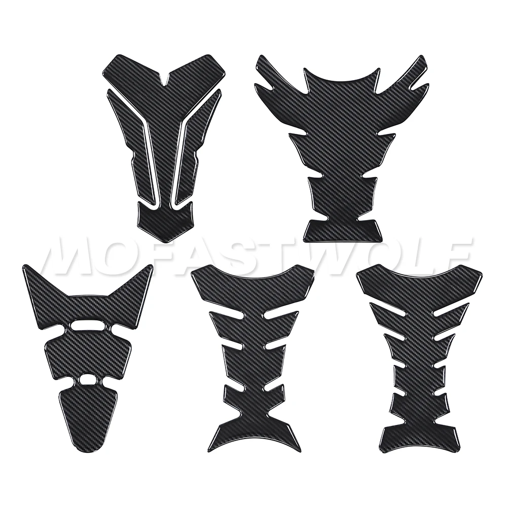 Motosiklet 5D Karbon Fiber Görünüm Kılçık Tank Pad Tankpad Koruyucu Etiket Çıkartması Fit Yamaha YZF R1 R3 R15 R6 600 R125 100