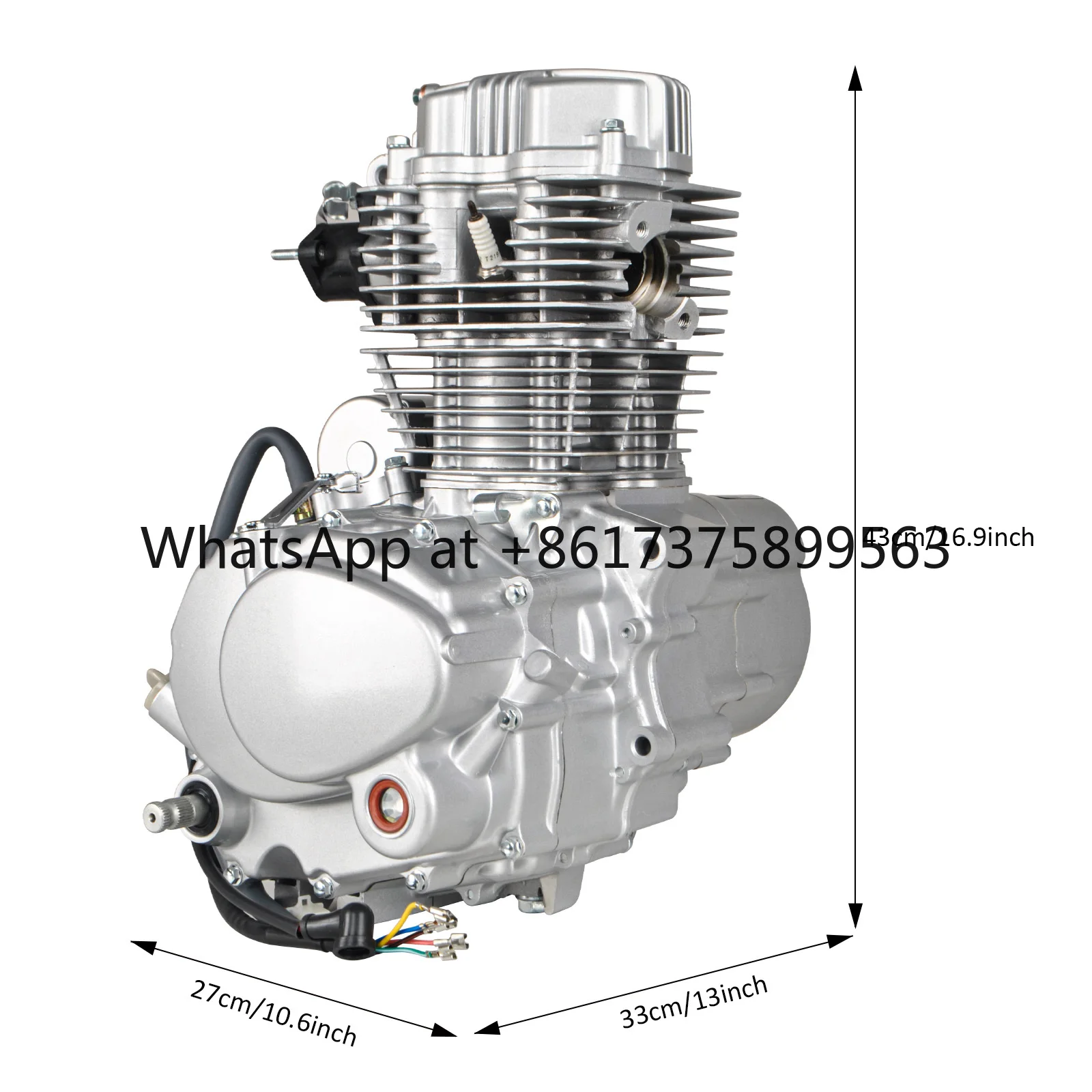 Mesin250 Mesin Vertikal Motor Silinder Tunggal 250cc Mesin 4-Tak, Untuk ATV Sepeda Motor Trail