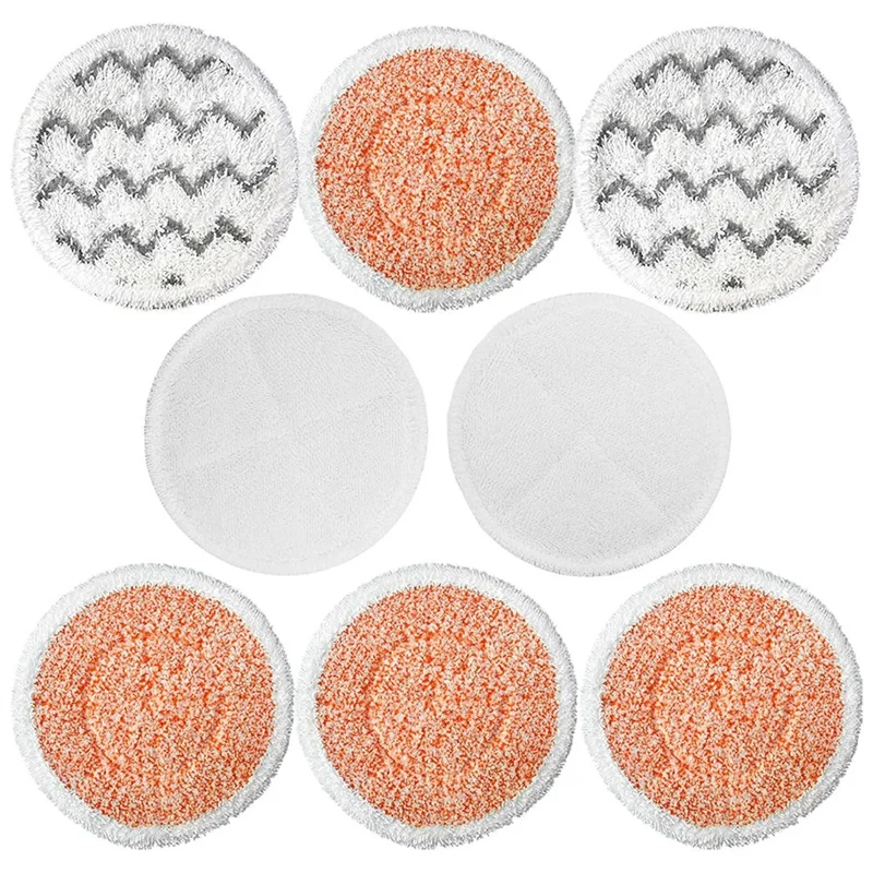 8Pcs For Bissell 3897A Replacement Rotating Steam Mop Pads For Bissell Spinwave Smartsteam Scrubbing 3897A,3712,3712W