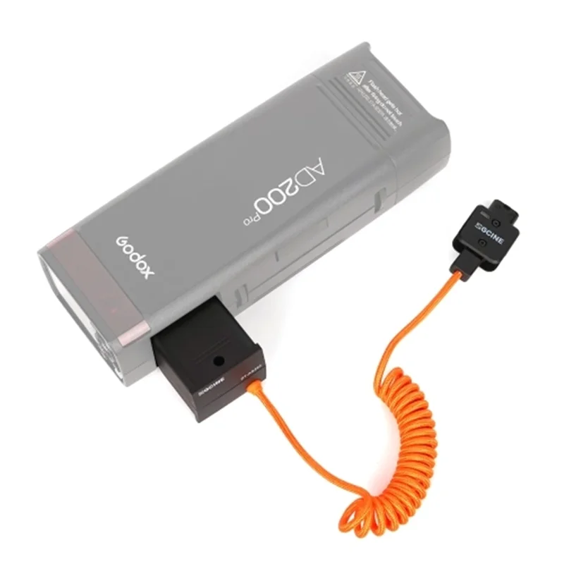 ZGCINE DT-AD200 Dummy Battery with D-Tap Plug Replacement for Godox AD200/ AD200 Pro/ AD200 Pro II/ AD300 Pro Flash