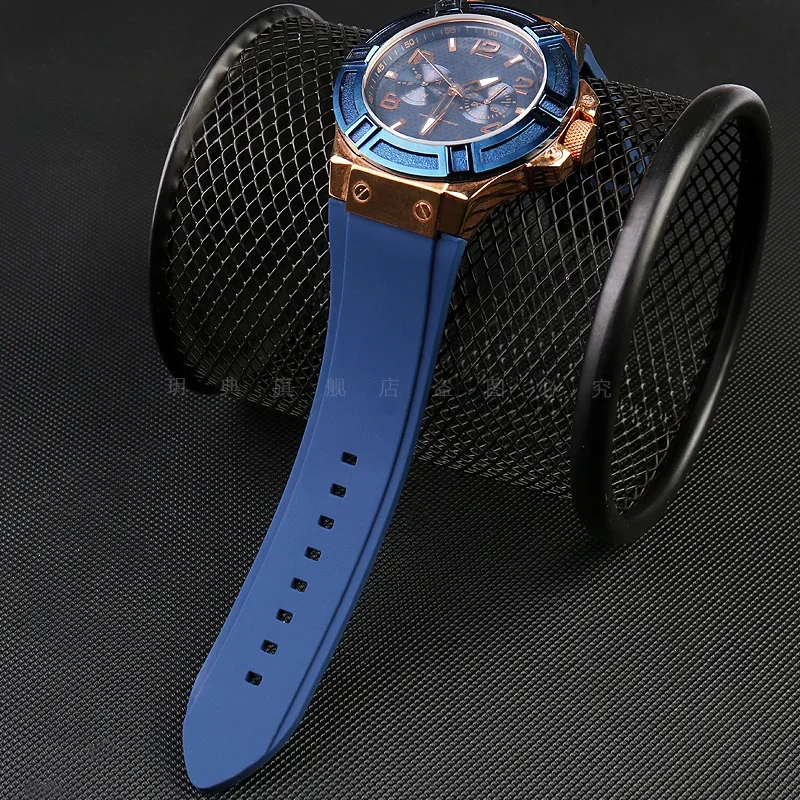 For Guess W0247g3 W0040g3 W0040g7 Soft Silicone Men Women Waterproof Comfortable Sport Special Convex Interface 22mm Watch Strap