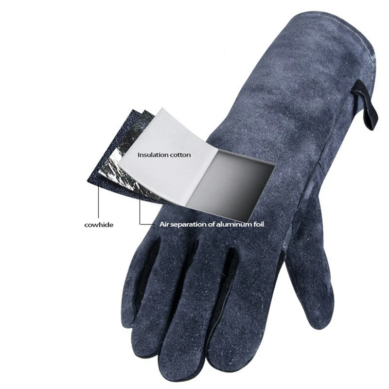 Garden Gloves Leather Welding Gloves For Mig/Stick Welders, Heat Resistant Gloves For BBQ/Fireplace