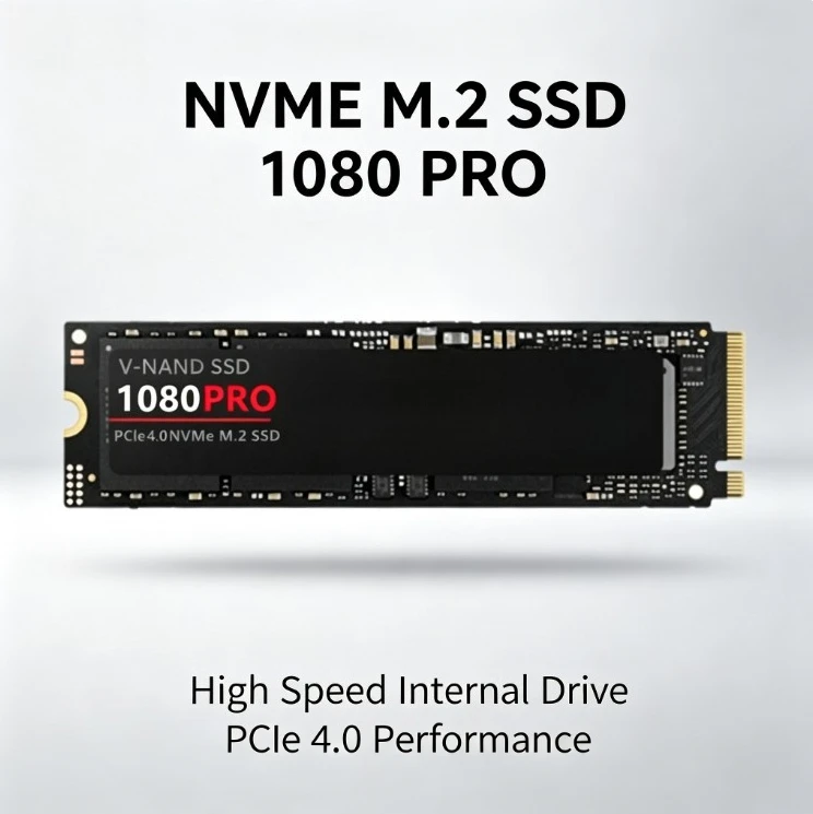 Popular M2 2280 PCIe Protocol 4.0 SSD High Speed Solid State Drive 1TB/2TB/4TB PCIe4.0NVMe Cross Border New 1080PRO