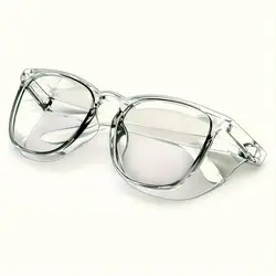 1 Pair Stylish Safety Glasses Clear Anti-Fog Anti-Scratch Anti-blue Protective Glasses For Men And Women Eyewear Accessories
