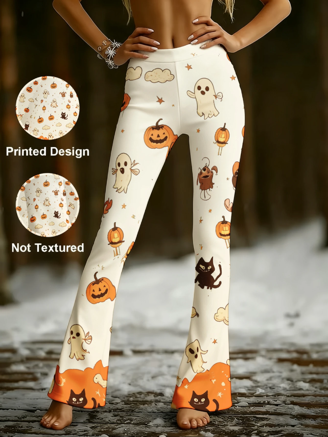 High waisted slim fit micro flared pants stretch slimming casual party women's flared pants