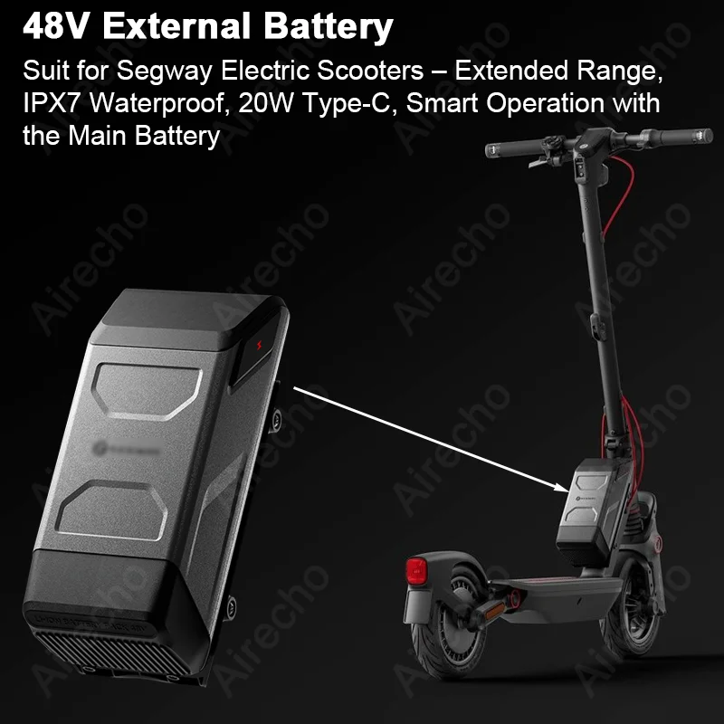 ninebot by SEGWAYキックボード　バッテリー Bateria externa de 48V para scooters elétricos Ninebot by Segway