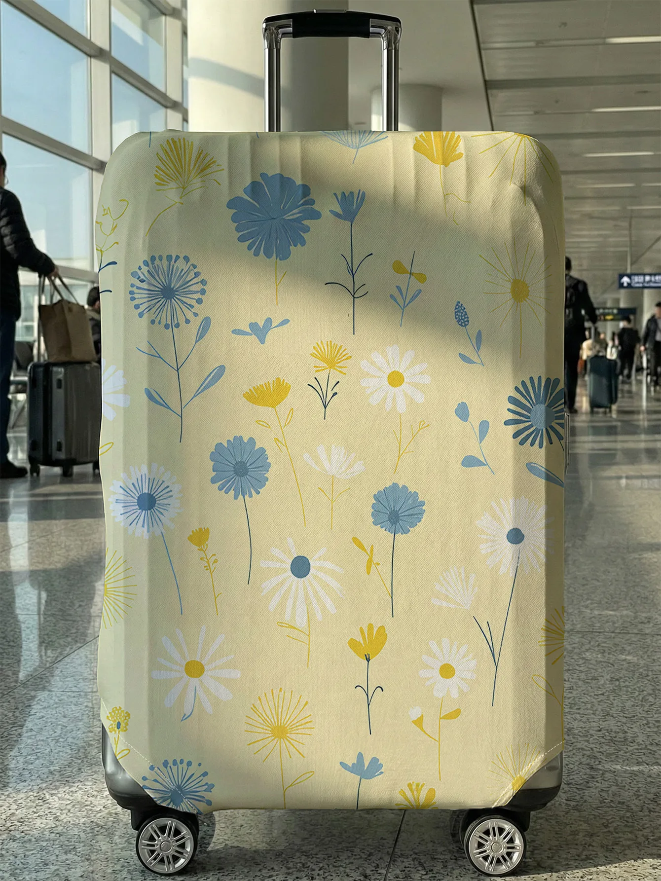 

Защитный чехол для багажа с цветочным узором, подходит для чемоданов 18-32 дюймов, чехлы для ручек чемоданов, дорожные аксессуары.