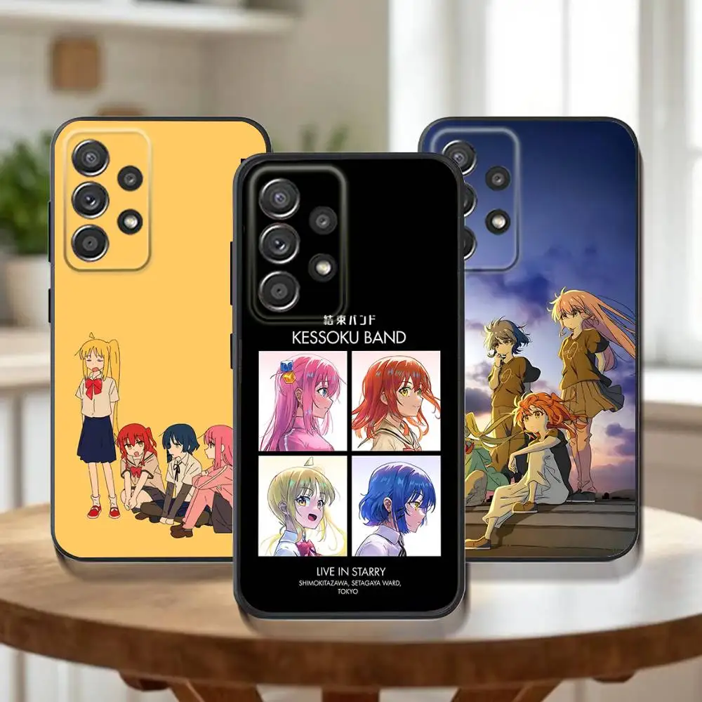 

Anime B-BocchiS The R-Rock Phone Case For Samsung Galaxy A 91,80,73,72,71,53,52,51,22,5G Shockproof Soft Black Cover